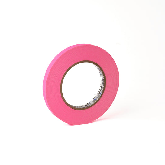 PRO-CONSOLE FLUORESCENT ARTIST PAPER TAPES - 12MM X 25M - Fluorescent Pink