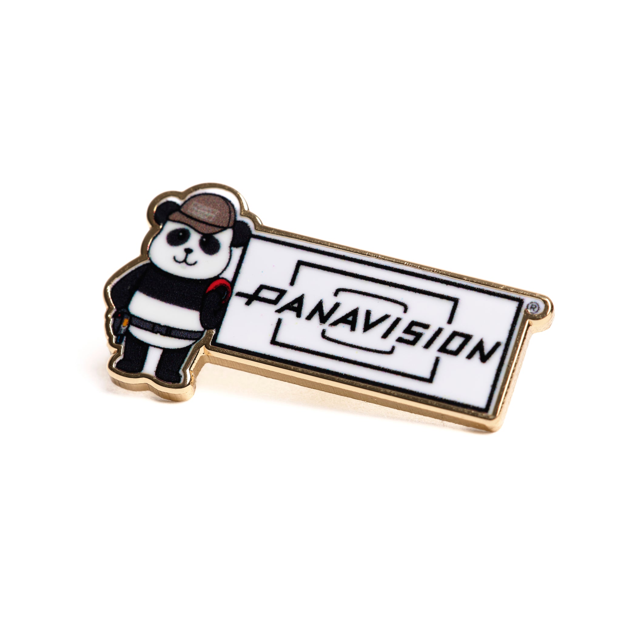PANDA WITH CAP PIN BADGE