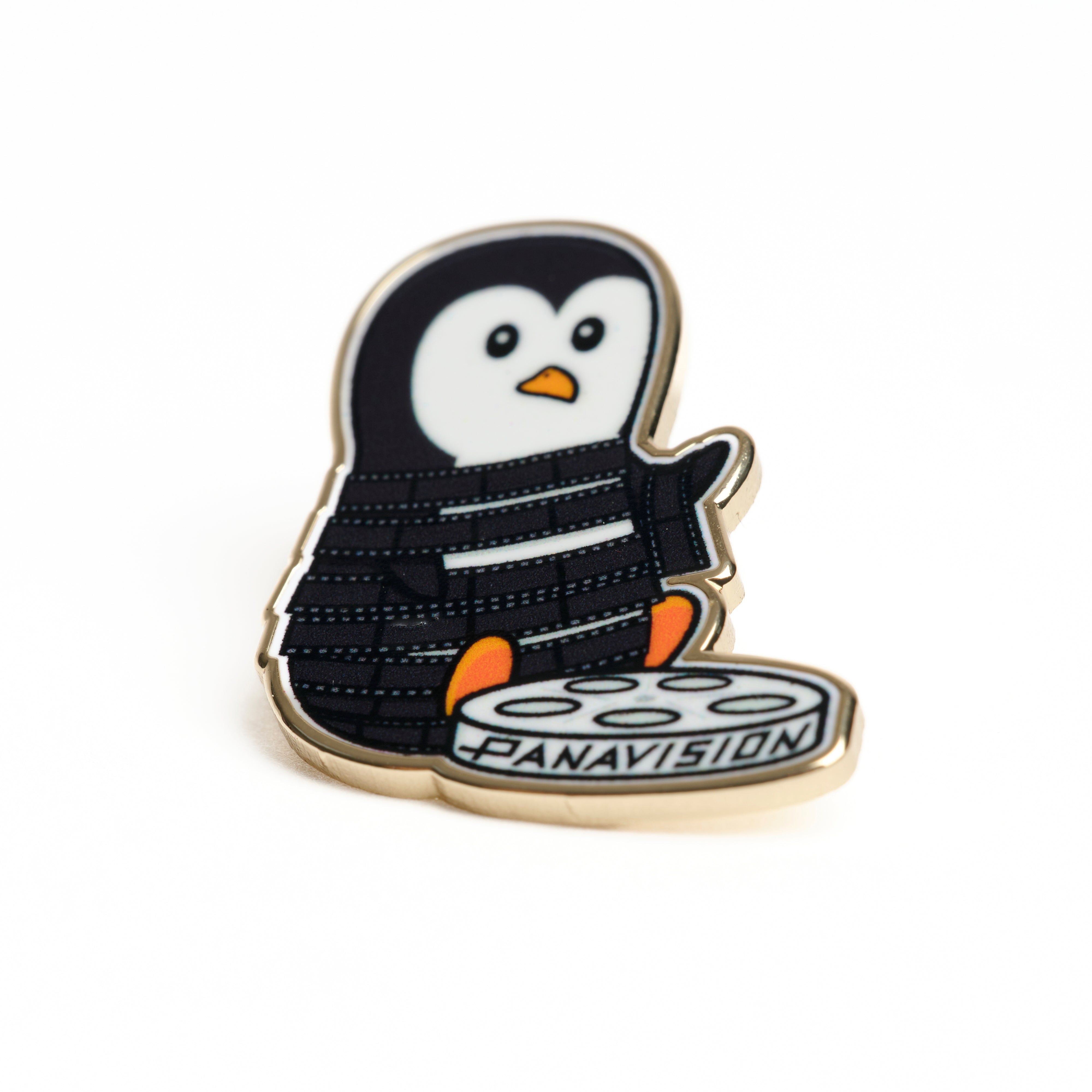 PENGUIN WITH FILM PIN BADGE