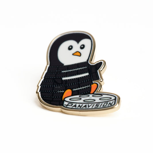 PENGUIN WITH FILM PIN BADGE