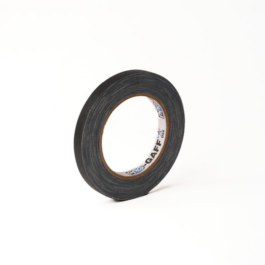 PRO-GAFF CLOTH TAPES - 12MM X 22M / 1/2" X 25YDS - Black