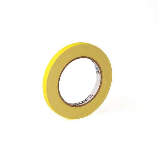 PRO-GAFF CLOTH TAPES - 12MM X 22M / 1/2" X 25YDS - Yellow