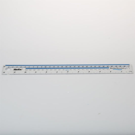 30CM / 12" PLASTIC RULER
