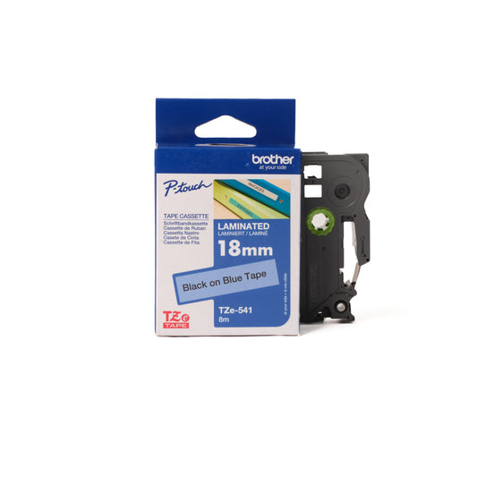 BROTHER P-TOUCH TAPE - 18MM - Black on Blue