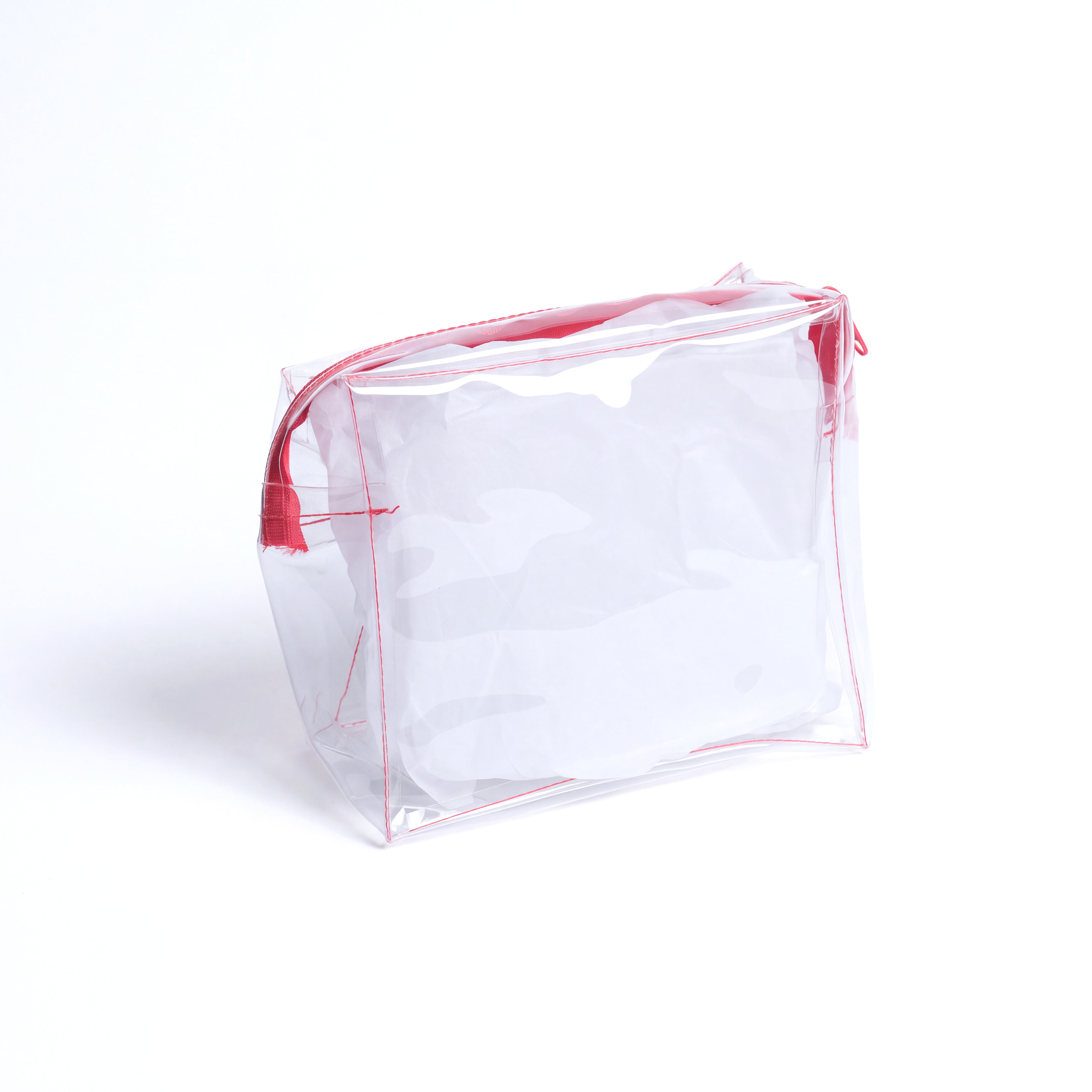 RED ZIP BOX POUCHES