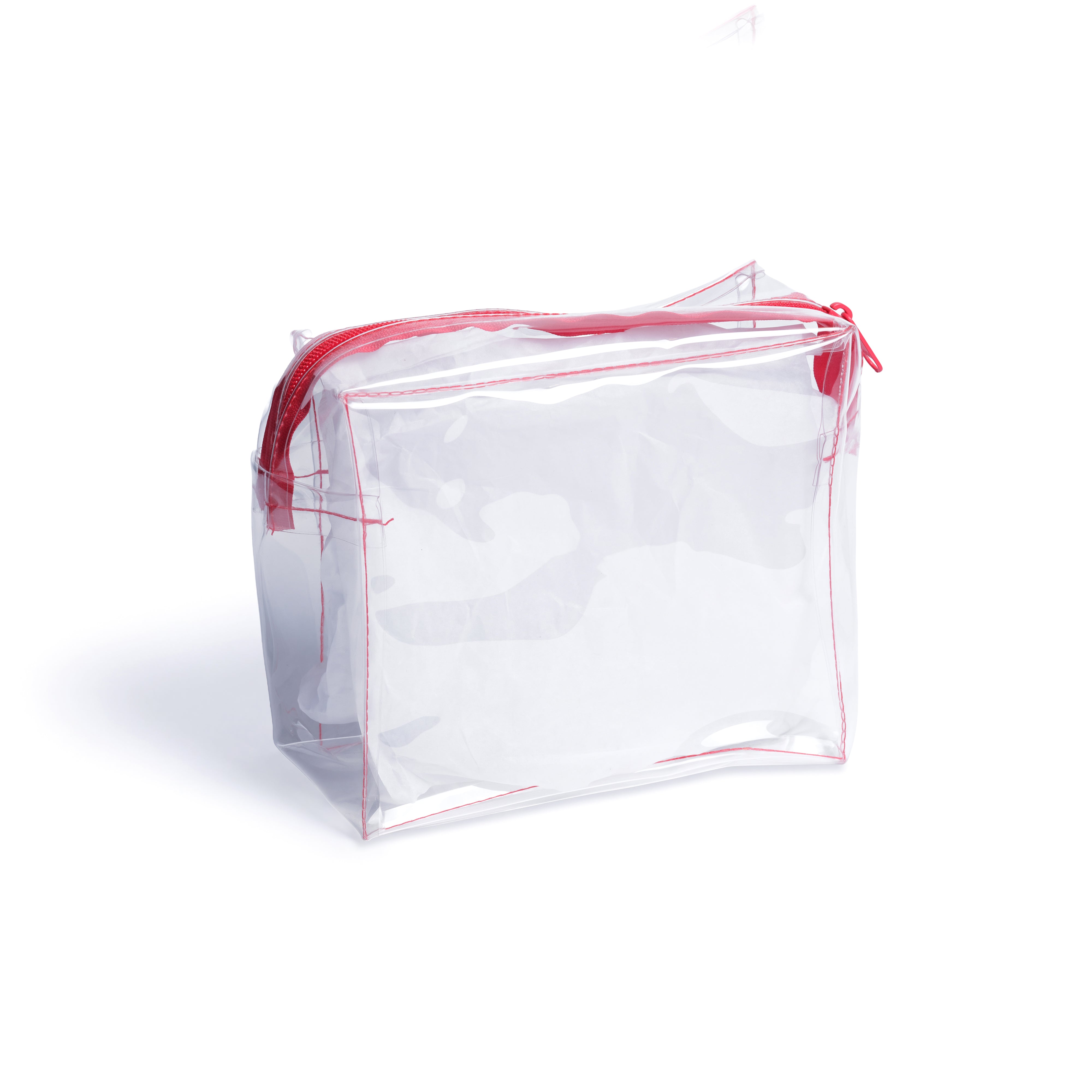 RED ZIP BOX POUCHES
