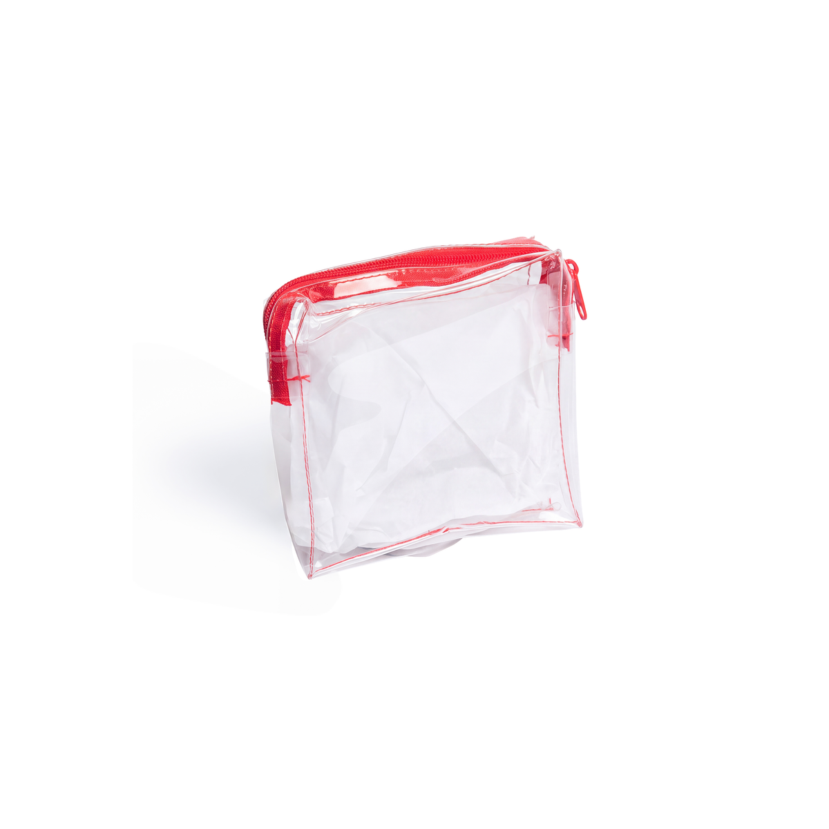 RED ZIP BOX POUCHES
