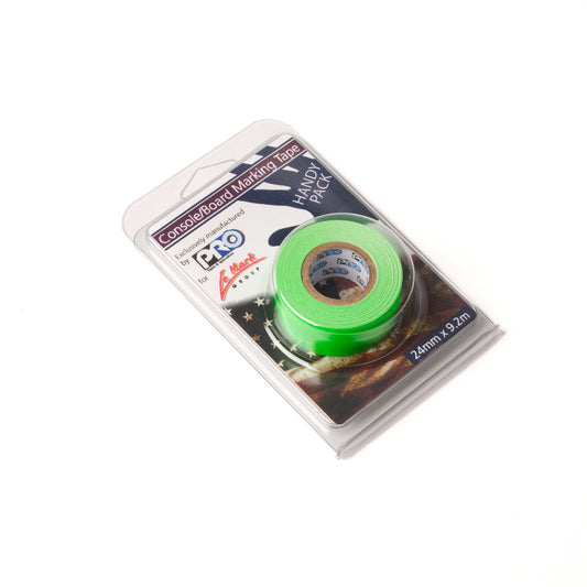 PRO-CONSOLE FLUORESCENT ARTIST PAPER TAPES - 24MM X 9.2M - Fluorescent Green
