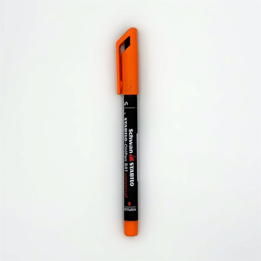 STABILO-OHPEN PERMANENT MARKER - ORANGE - SUPERFINE TIP