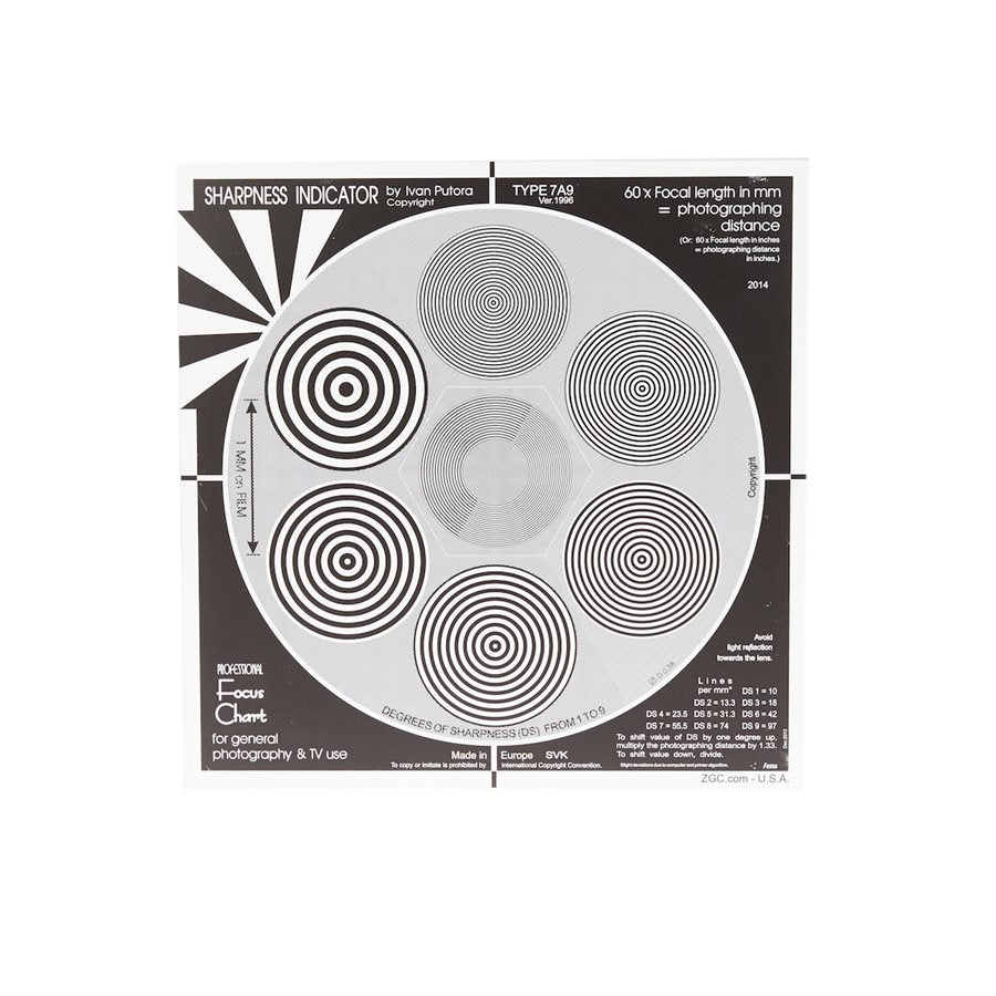 PUTORA 7A9 SHARPNESS INDICATOR CHART