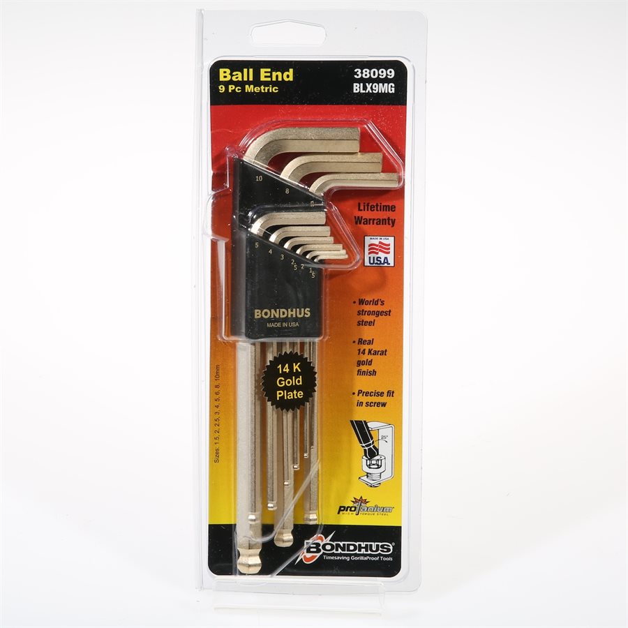 BONDHUS METRIC ALLEN KEY SET