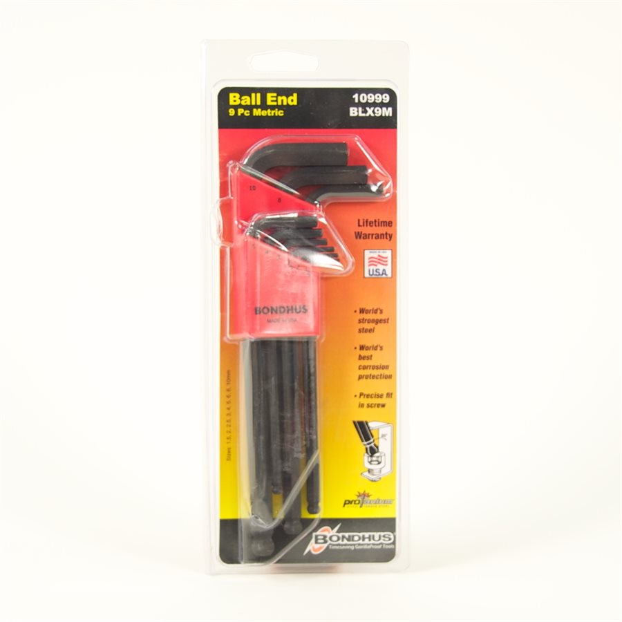 BONDHUS METRIC ALLEN KEY SET