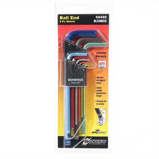 BONDHUS METRIC ALLEN KEY SET