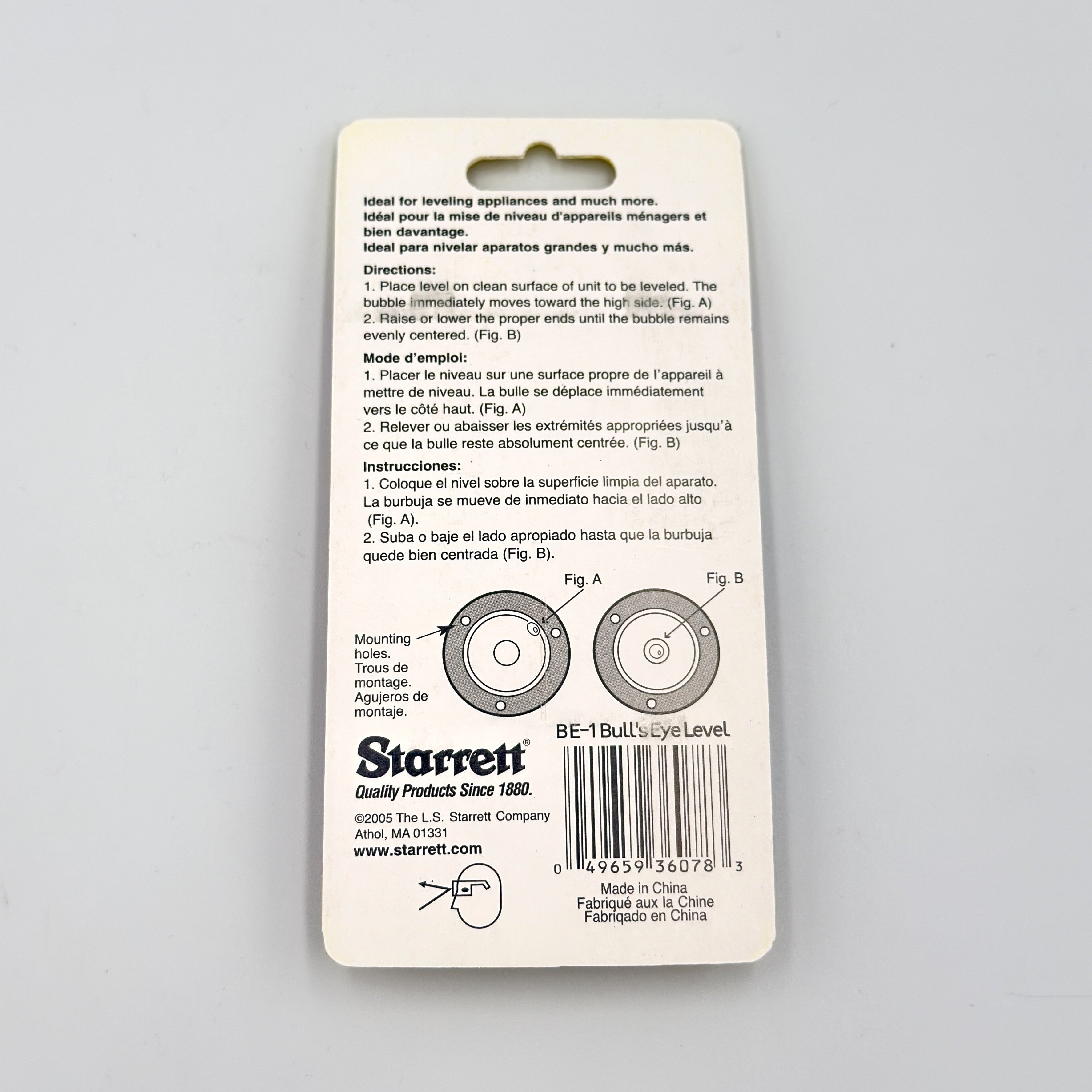 BULL'S EYE SPIRIT LEVEL