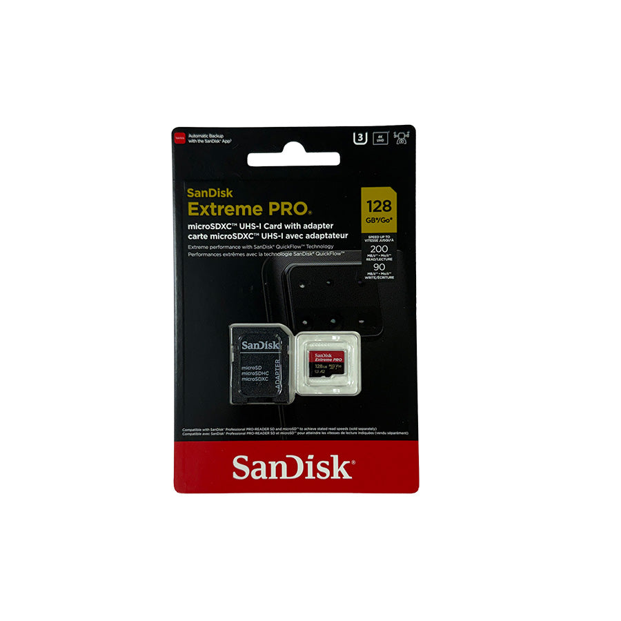SANDISK EXTREME PRO MICRO SD CARD + ADAPTER