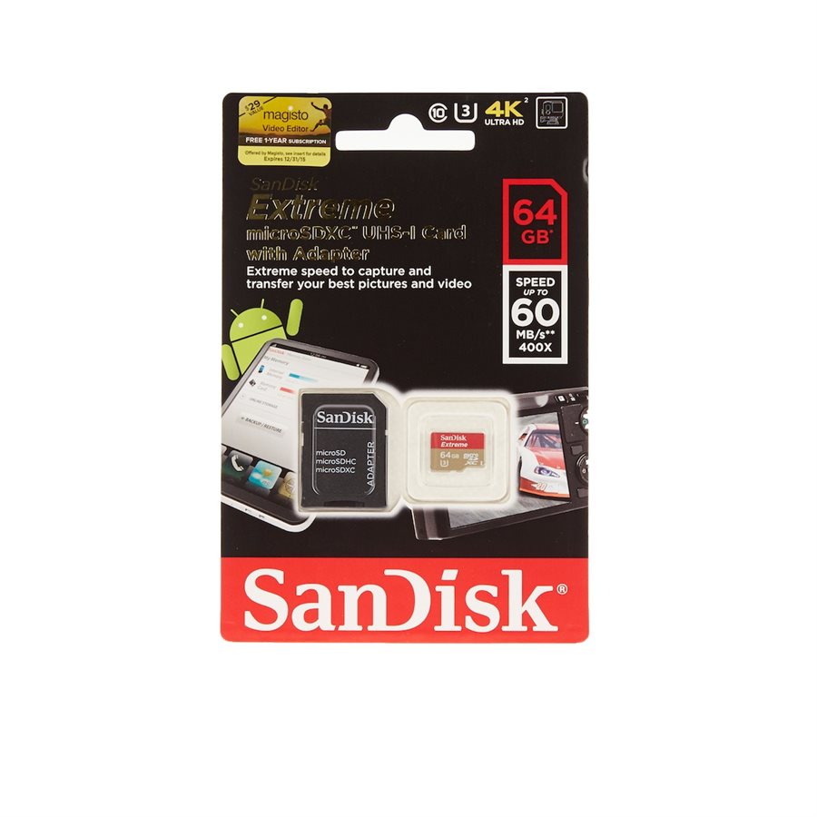 SANDISK EXTREME PRO MICRO SDXC - 64GB