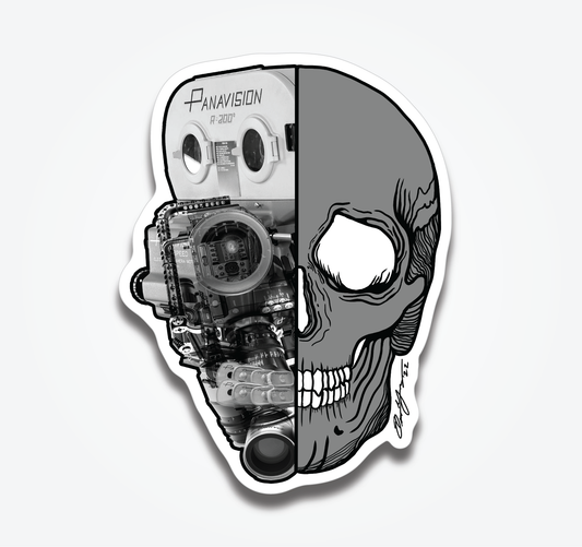 PANAVISION SKULL STICKER