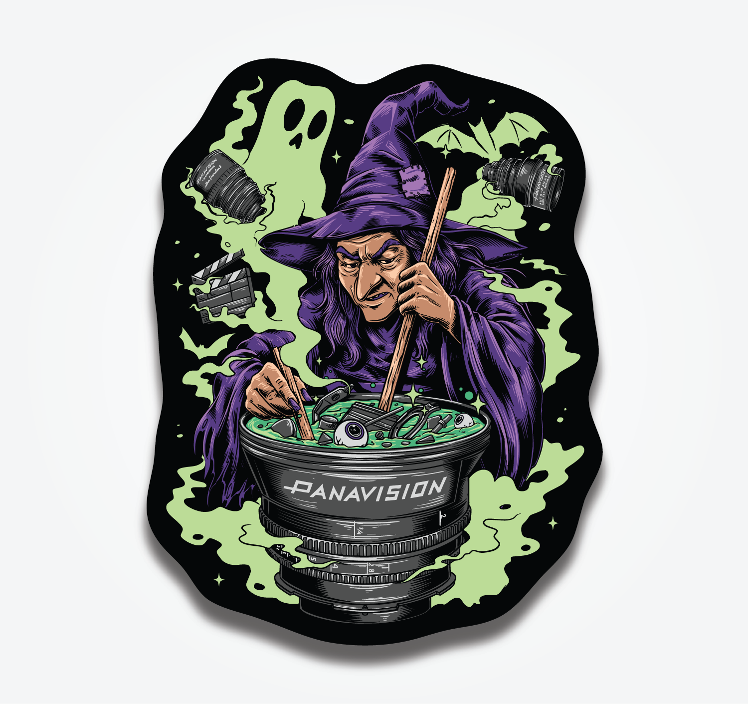 PANAVISION WITCH STICKER