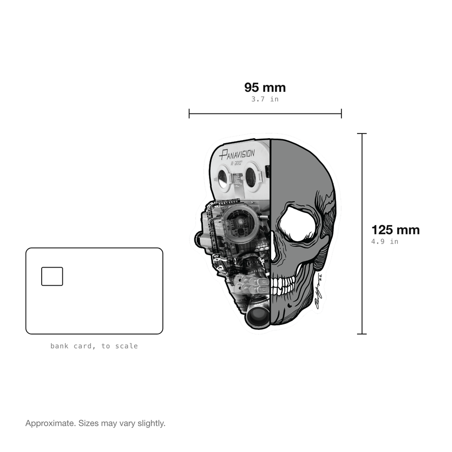 PANAVISION SKULL STICKER