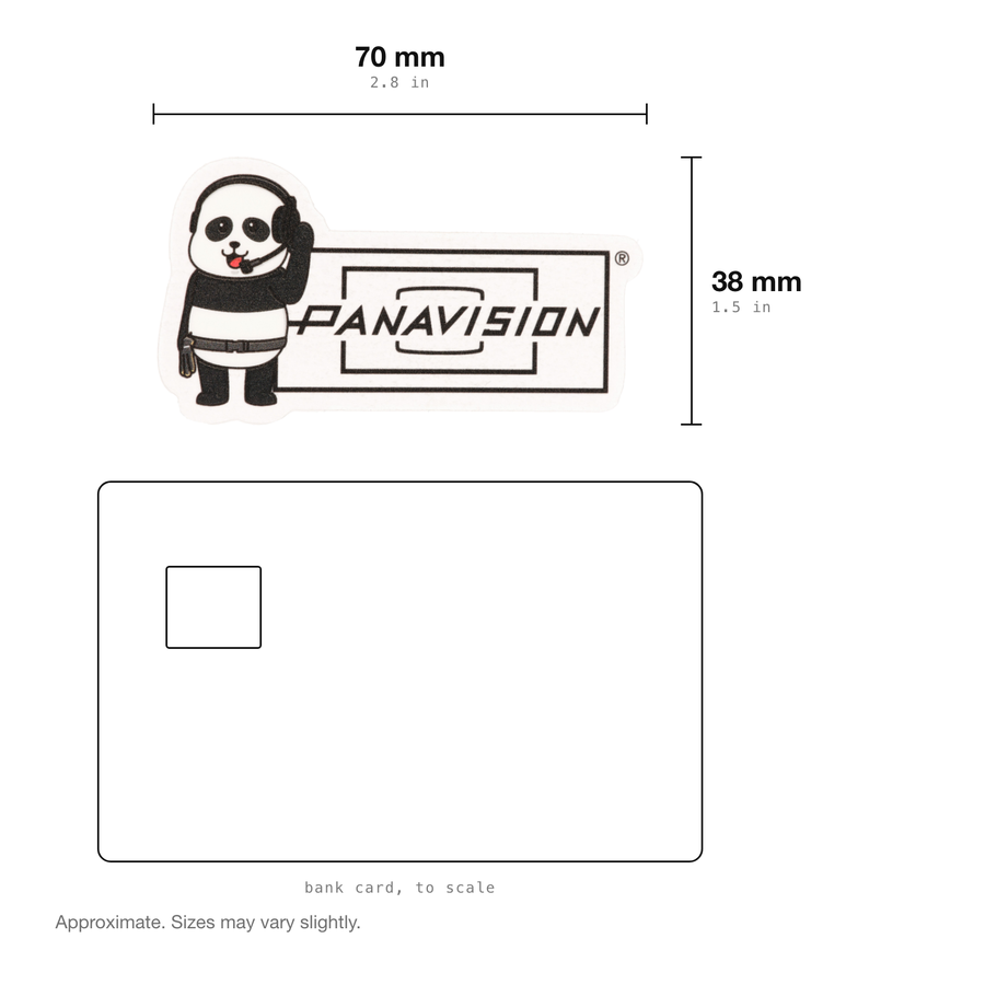 PANDA WITH HEADSET STICKER