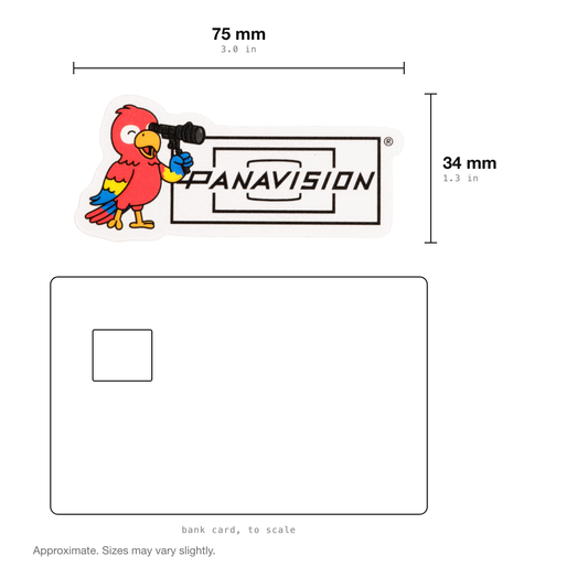 PARROT WITH VIEWFINDER STICKER