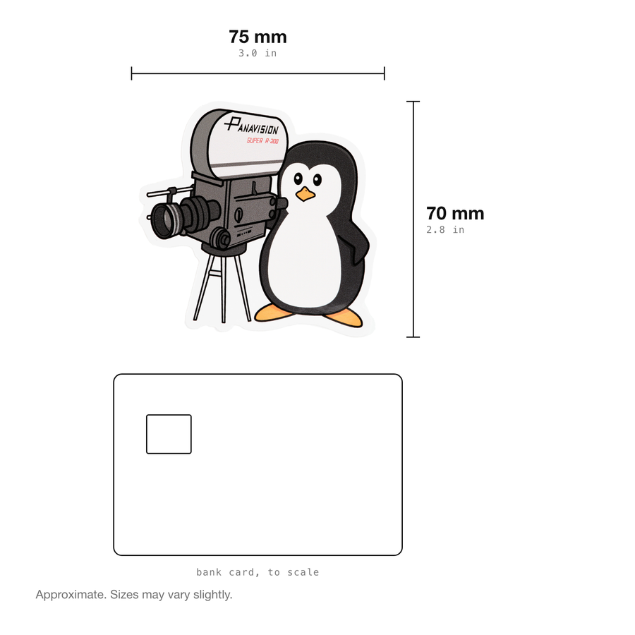 PENGUIN WITH CAMERA STICKER
