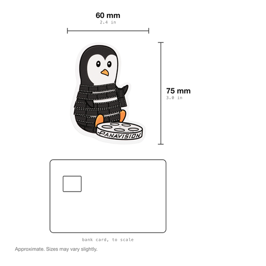 PENGUIN WITH FILM STICKER