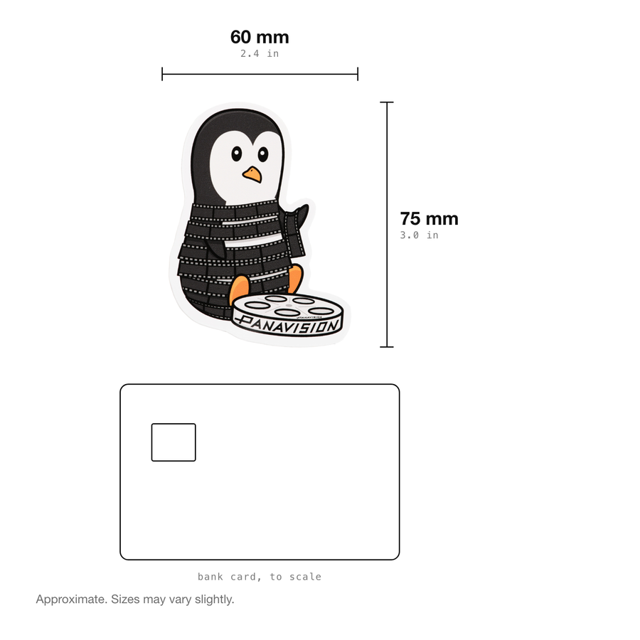 PENGUIN WITH FILM STICKER