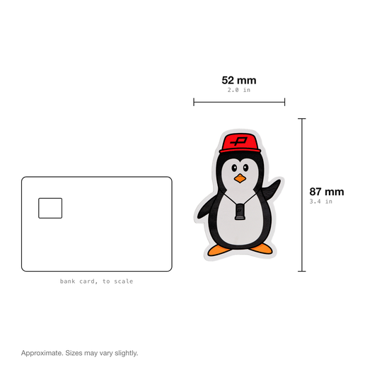 PENGUIN WITH VIEWFINDER STICKER