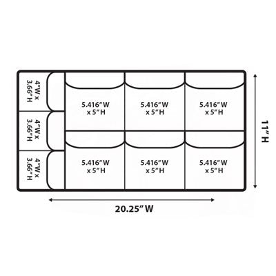 CAMERA ESSENTIALS PELI LID ORGANISER - 1510