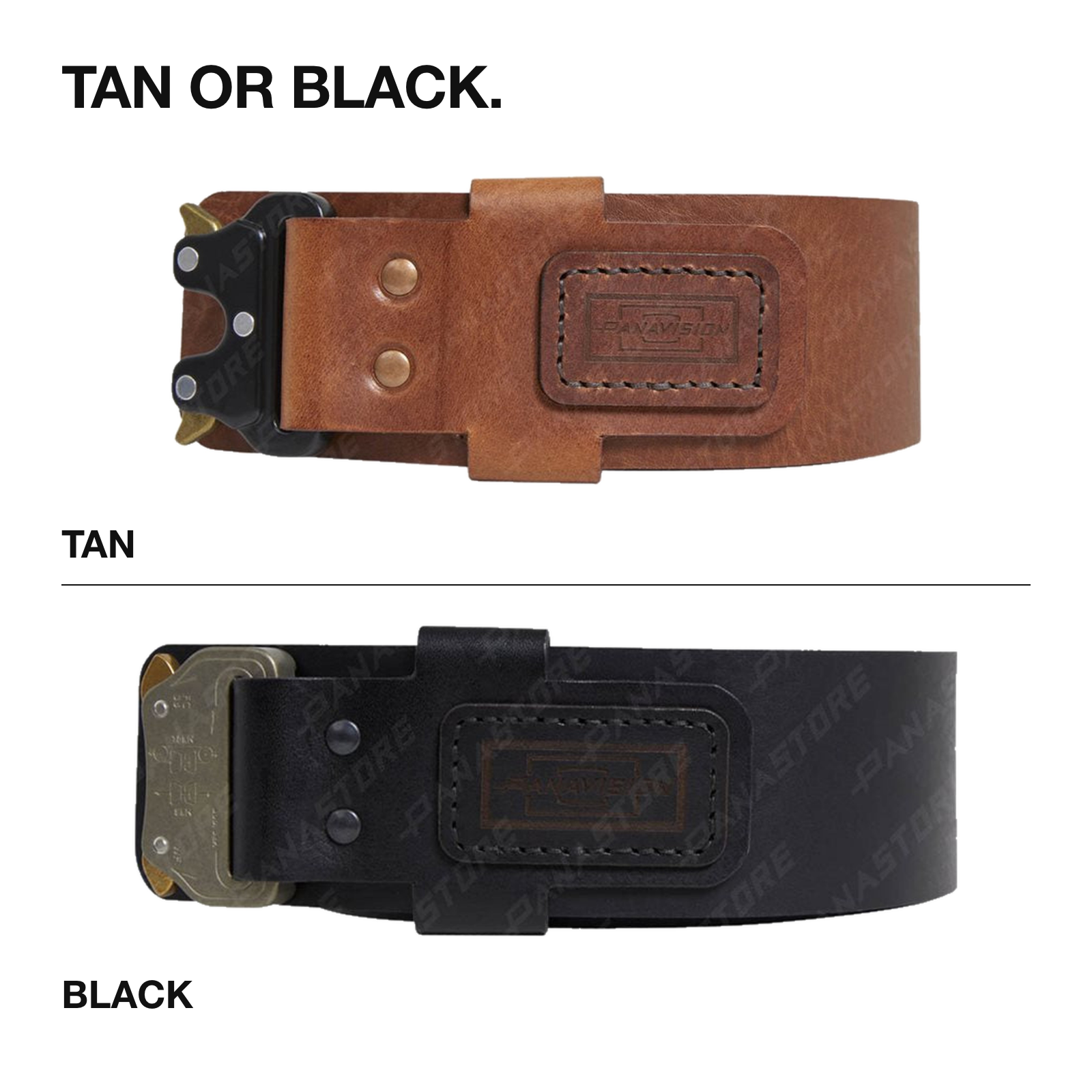 PANAVISION LEATHER ADJUSTABLE BELT