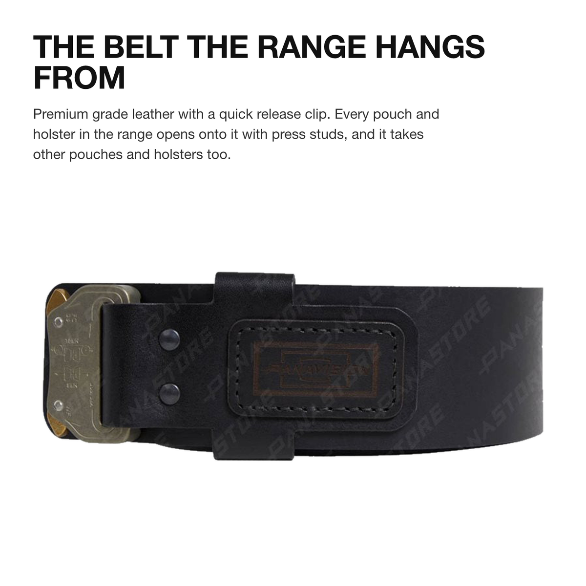PANAVISION LEATHER ADJUSTABLE BELT