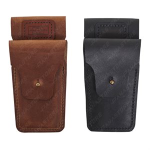 LEATHER T-BAR & LEATHERMAN WAVE POUCH (TAN)