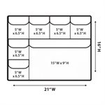 CAMERA ESSENTIALS PELI LID ORGANISER - 1610